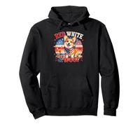 Patriotic Corgis American Flag USA Dog Pullover Hoodie