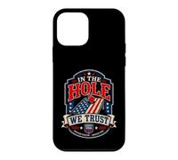 Patriotic Cornhole In The Hole We Trust USA Bean Bag Toss Case for iPhone 12 mini