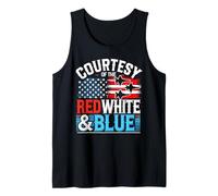 Patriotic Courtesy of the Red White and Blue Tank Top