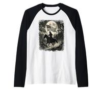 Patriotic Cowboy Western American Flag Design Raglan Baseball Tee