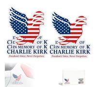 Patriotic Die-Cut Vinyl Sticker, Freedom's Voice Design, Injustice Anywhere is A Threat to Justice Everywhere, Vinyl Charlie Kirk Tribute
