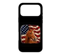Patriotic Distressed 4th July American Flag Chestnut Horse Case for iPhone 17 Pro Max