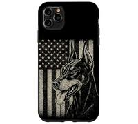 Patriotic Doberman Pinsch Dog AMERICAN FLAG 4th Of July Case for iPhone 11 Pro Max