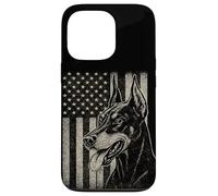 Patriotic Doberman Pinsch Dog AMERICAN FLAG 4th Of July Case for iPhone 13 Pro