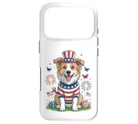 Patriotic Dog Uncle Sam Hat Fourth of July Case for iPhone 17 Pro