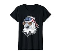 Patriotic Eagle American Flag Freedom Sunglasses Value Graphic T-Shirt