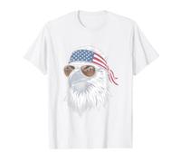 Patriotic Eagle American Flag Freedom Sunglasses Value Graphic T-Shirt