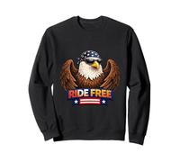 Patriotic Eagle Biker Freedom American Spirit Design Sweatshirt