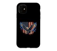 Patriotic Eagle Flag Grunge Electric Design Case for iPhone 11