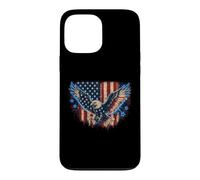Patriotic Eagle Flag Grunge Electric Design Case for iPhone 13 Pro Max