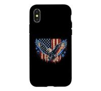 Patriotic Eagle Flag Grunge Electric Design Case for iPhone X/XS