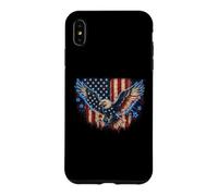 Patriotic Eagle Flag Grunge Electric Design Case for iPhone XS Max