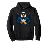 Patriotic Eagle of Courage and Glory Pullover Hoodie