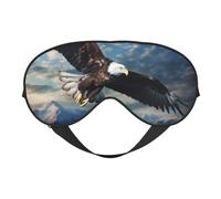Patriotic Eagle Print Sleep Mask Silk-Like Eye Mask Sleeping Eye Mask for Women Men for Travel Sleep Relaxation