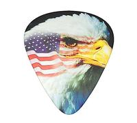Patriotic Eagle Printed Guitar Picks Personalized Guitar Plectrums 12 Pcs For Acoustic Guitar Electric Guitar And Bass Bulk Guitar Pick One Size