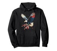 Patriotic Eagle Pullover Hoodie