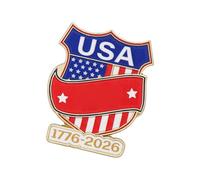 Patriotic Eagled Pin for 25th Anniversary Independence Day Commemoration Lapel Badge for Clothing Accessories