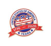 Patriotic Eagled Pin for 25th Anniversary Independence Day Commemoration Patriotic Lapel Badge for Clothing Americans Flag Pin