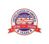 Patriotic Eagled Pin for 25th Anniversary Independence Day Commemoration Patriotic Lapel Badge for Clothing Commemorative Armed Pin