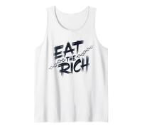 Patriotic EAT The Rich Socialist Anti Capitalism Tax Tank Top