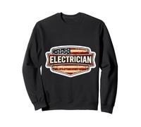 Patriotic Electrician Vintage American Flag USA Patriot Sweatshirt