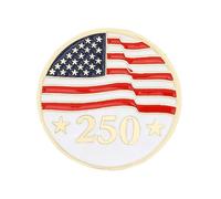 Patriotic Enamel Lapel Pins - USA 250th Anniversary 1776-2026, Fourth of July July 4th Independence Day Decorative Pins for Women Men, American Flag Liberty Bell Brooch Pins, M, Alloy Steel, no