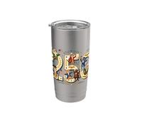Patriotic Feline Founding Fathers 250th Anniversary Stainless Steel Insulated Tumbler