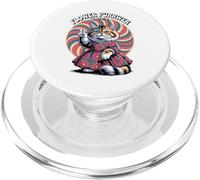 Patriotic Flower Purrwer - 1776 Peace Cat - Positive Vibes PopSockets PopGrip for MagSafe