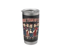 Patriotic Founding Fathers Christmas Baseball Team 1776 Stainless Steel Insulated Tumbler