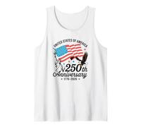 Patriotic Fourth of July 1776 Anniversary Eagle Tank Top