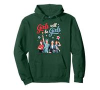 Patriotic Girl Will Be Girls Feminist 4th of July Equality Pullover Hoodie