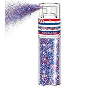 Patriotic Glitter Spray White Blue Sparkling Quick Dry