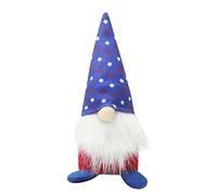 Patriotic Gnomes Figure for Veterans as Desktop Ornament Faceless for Independence Party American Decoration (A, One Size)