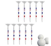 Patriotic Golf Tees,Long Golf Tees - Golf Tees with and Stars - Red White and Blue Golf Tees for Golf Ball Set, Reduce Friction and Siding, Accessory