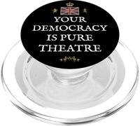 PATRIOTIC GREAT BRITAIN SUPPORT BRITISH UK DEMOCRACY THEATRE PopSockets PopGrip for MagSafe