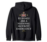 PATRIOTIC GREAT BRITAIN SUPPORT BRITISH UK NATIONAL SECURITY Zip Hoodie