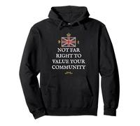 PATRIOTIC GREAT BRITAIN SUPPORT BRITISH VALUE COMMUNITY UK Pullover Hoodie