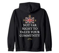 PATRIOTIC GREAT BRITAIN SUPPORT BRITISH VALUE COMMUNITY UK Zip Hoodie