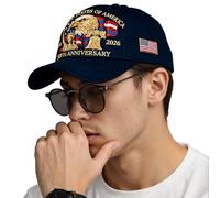 Patriotic Hat,Adjustable 250th Commemorative Hat | Collectible Clothes Accessories for Walking Holiday Commuting Men Party Teens Parade Events Running
