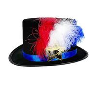 Patriotic Hats for Men, White & Blue Red Hat | Patriotic Blue White Red Hat - Funny Festive Church, Costume Accessory, Holiday Props for the