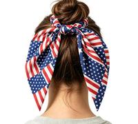 Patriotic Headbands for Women High Elasticity celestial Spangled Hair | Red White Blue Bow Headpiece well-suited for July Fourth Parades Family BBQs and Themed Celebrations