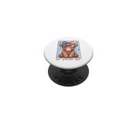 Patriotic Highland Cow Pink Bubble Sunglasses PopSockets Adhesive PopGrip