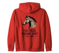 Patriotic Horse Head Digital Camo Western Equestrian Art Zip Hoodie