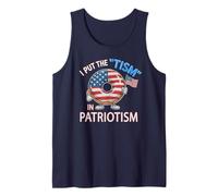 Patriotic I Put TISM in Patriotism Donut Autism Educator Tank Top