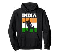 Patriotic Indian Cricket Players | Cricketer | India Flag Pullover Hoodie