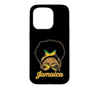 Patriotic Jamaican Root And Heritage | Jamaica Afro Girl Case for iPhone 15 Pro