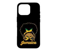 Patriotic Jamaican Root And Heritage | Jamaica Afro Girl Case for iPhone 16 Pro