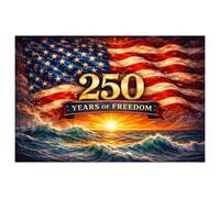 Patriotic Jigsaw Puzzles 1000 Pieces - 1776 2026 America, Commemorative Historical Artwork, Large Format Brain Teaser, US Holiday Activity, Home Decor, Multicolor July 4th Memorial Day