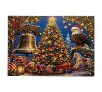 Patriotic Jigsaw Puzzles for Adults 1776-2026 Commemorative Christmas Tree