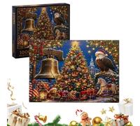 Patriotic Jigsaw Puzzles for Adults 1776-2026 Fun Christmas Eagle Decor